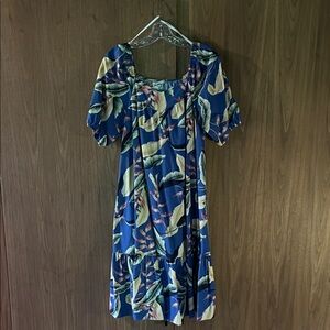 Vintage Hawaiian Blue Dress